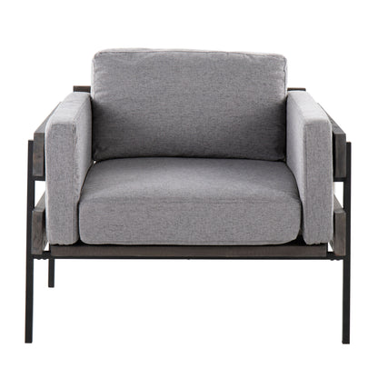 Kari - Farmhouse Chair - Black / Gray / Light Gray