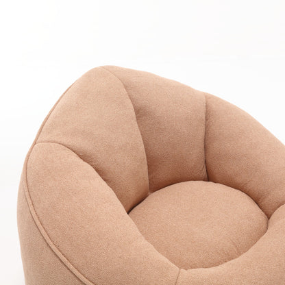 Bedding Bean Bag Sofa Chair High Pressure Foam Bean Bag Chair Adult Material With Padded Foam Padding Compressed Bean Bag With Footrest - Tan
