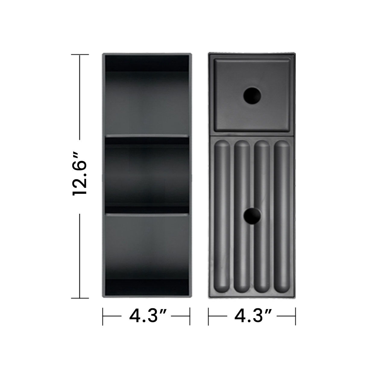 Etna - Striped Walnut Bathroom Vanity With Ceramic Sink, Wall Mounted Floating Bathroom Vanity For Modern Bathroom - Walnut / White