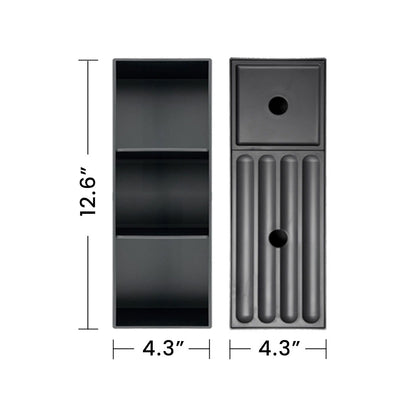 Etna - Striped Walnut Bathroom Vanity With Ceramic Sink, Wall Mounted Floating Bathroom Vanity For Modern Bathroom - Walnut / White