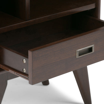 Draper - Mid Century Bookcase And Storage Unit - Medium Auburn Brown