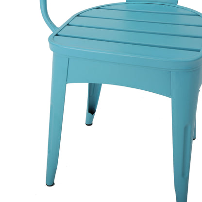 Yearn - 3 Piece Bistro Set With Table And 2 Chairs - Blue