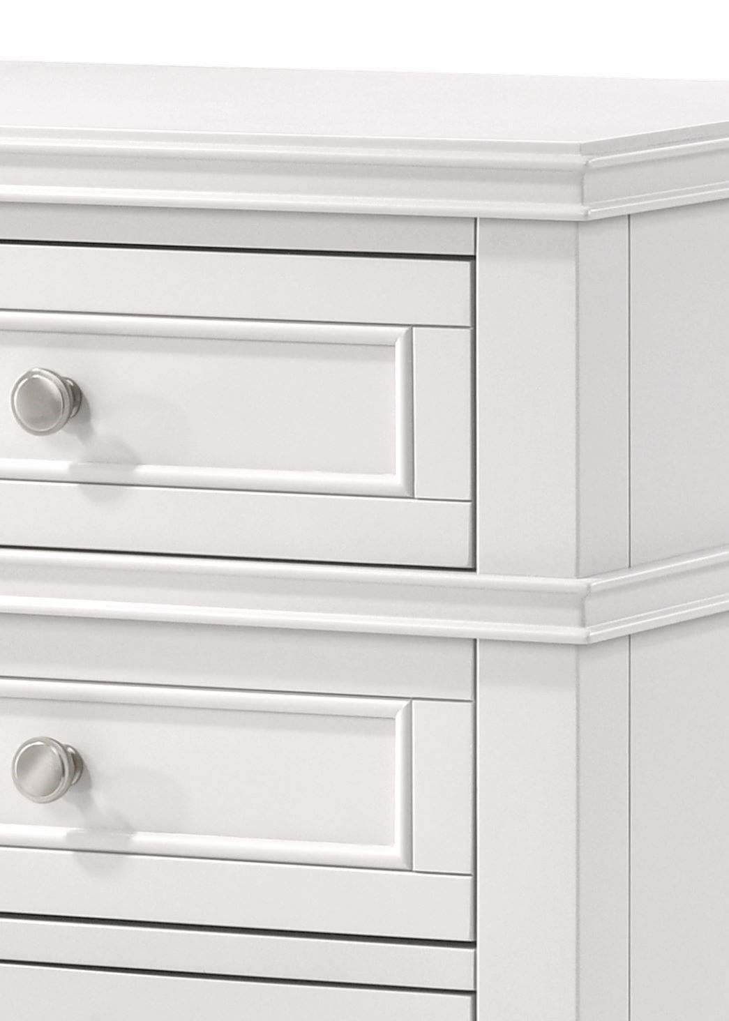 3 Drawer Nightstand With USB - White