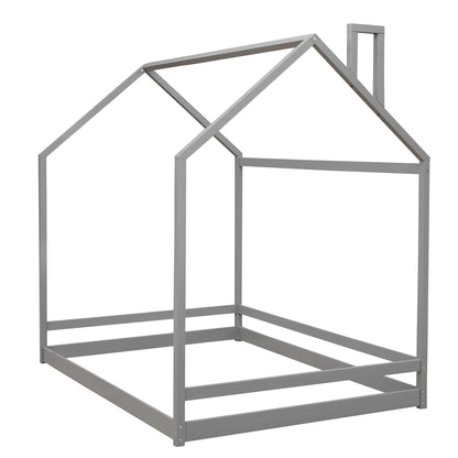 Full Size Playhouse Bed - Gray