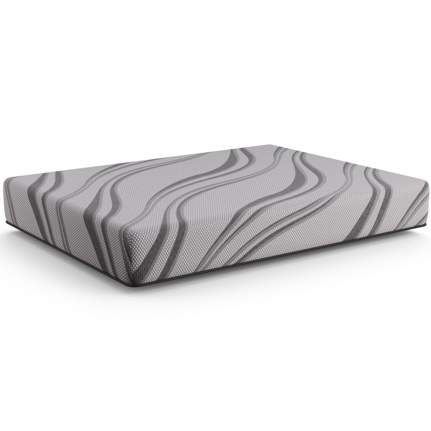 Bib Nl - 10" Queen Pro Gel Foam - Medium - Dark Gray