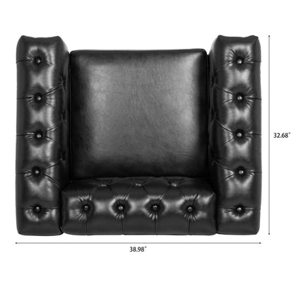 1 Seater Sofa - Black