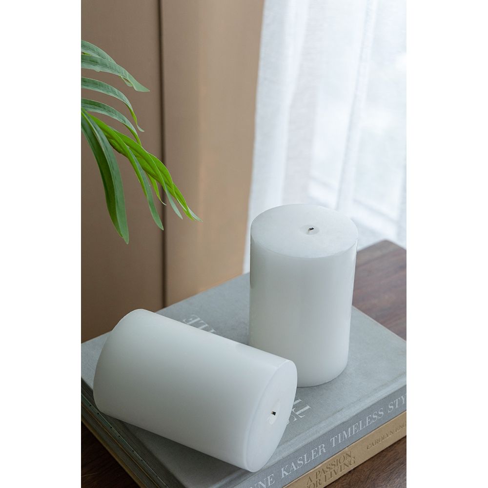 Unscented Soy Wax Candle (Set of 2) - White