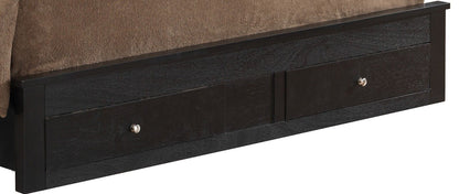 King Storage Bed - Black