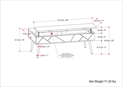 Jager - Large Lift Top Coffee Table - Natural