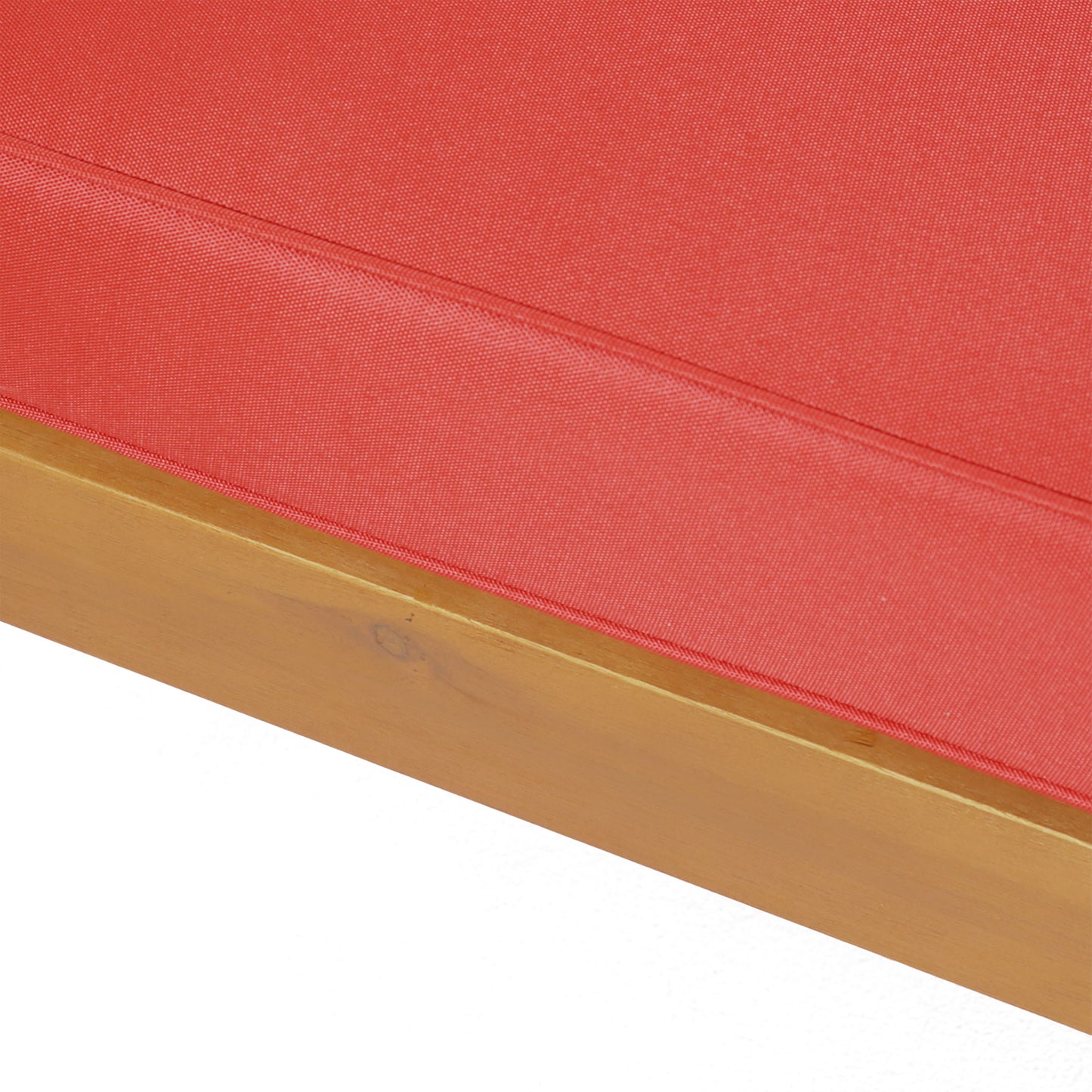 Brava - X Back Corner Bench R With Coffee Table - Red