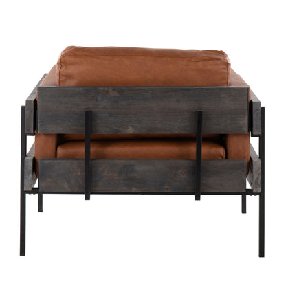 Kari - Farmhouse Chair - Black / Gray / Camel