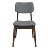 Carlos - Solid Back Side Chair (Set of 2) - Brown / Gray