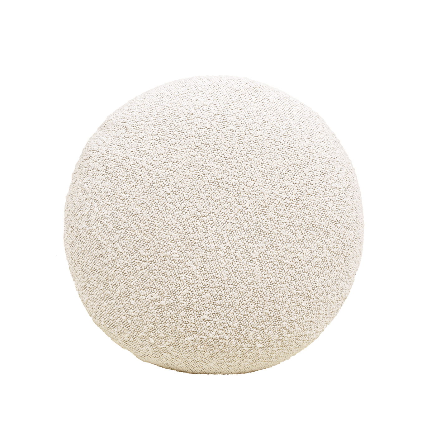 Fuji - Mushroom Footstool Ottoman - Ivory White