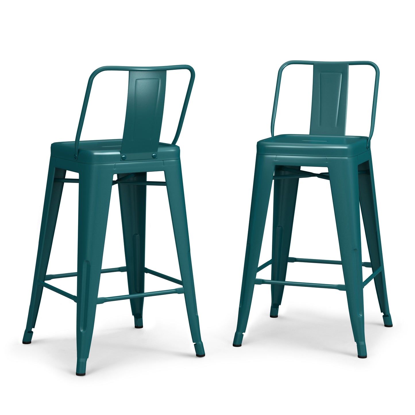 Rayne - Counter Height Stool (Set of 4) - Teal Blue