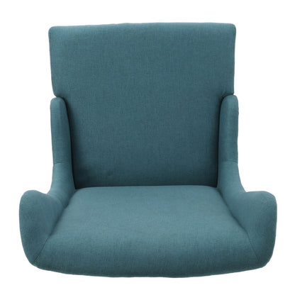 Alight - Upholstered Dining Chair With High Back And Birch Wood Legs - Teal