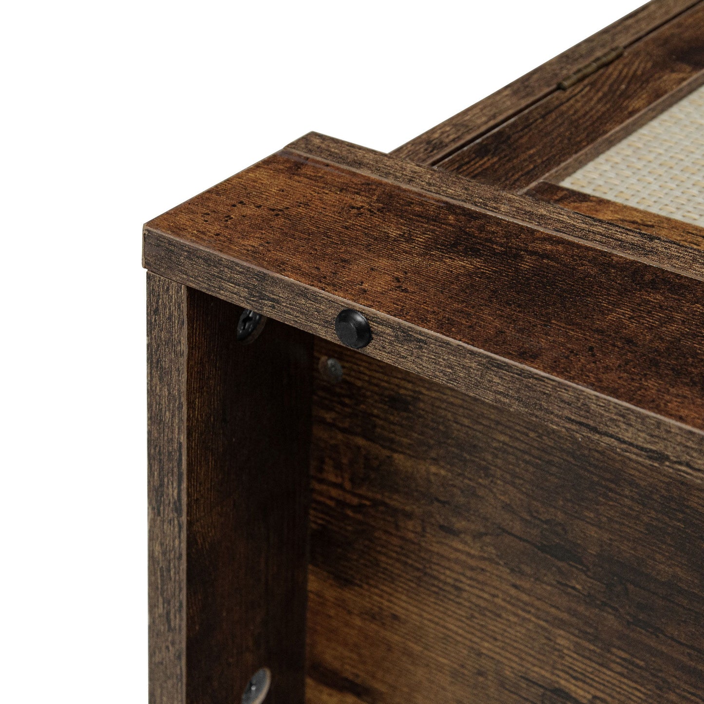4 Door Cabinet With 1 Drawer, With 4 Adjustable Inner Shelves, Storage Cabinet - Natural