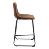 (Set of 2) Retro Bar Chairs, Comfortable Stools Suitable For Industrial And Vintage Style Settings - Brown