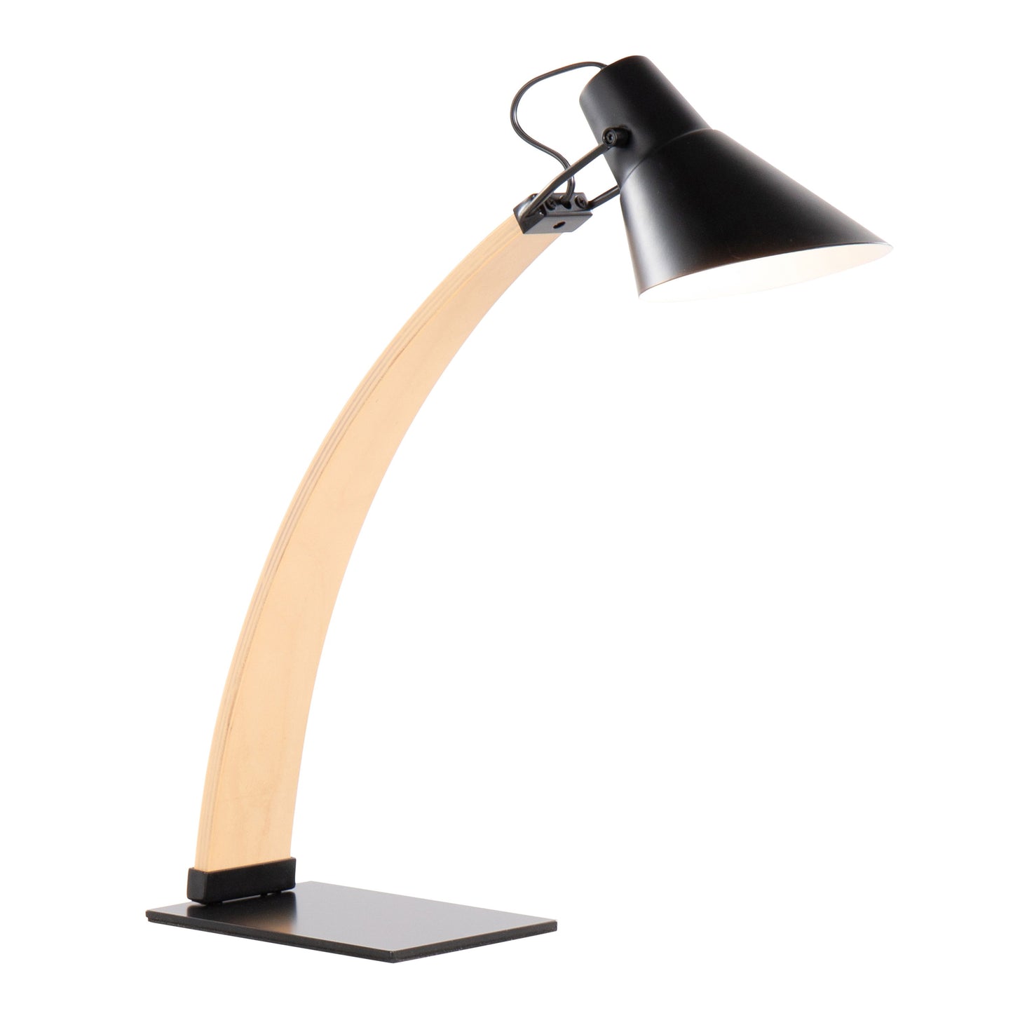 Noah - Contemporary Table Lamp - Natural / Black