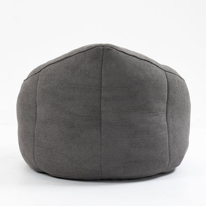 Bedding Bean Bag Sofa Chair High Pressure Foam Bean Bag Chair Adult Material With Padded Foam Padding Compressed Bean Bag With Footrest - Gray