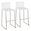 Mara - Contemporary Barstool (Set of 2) - White