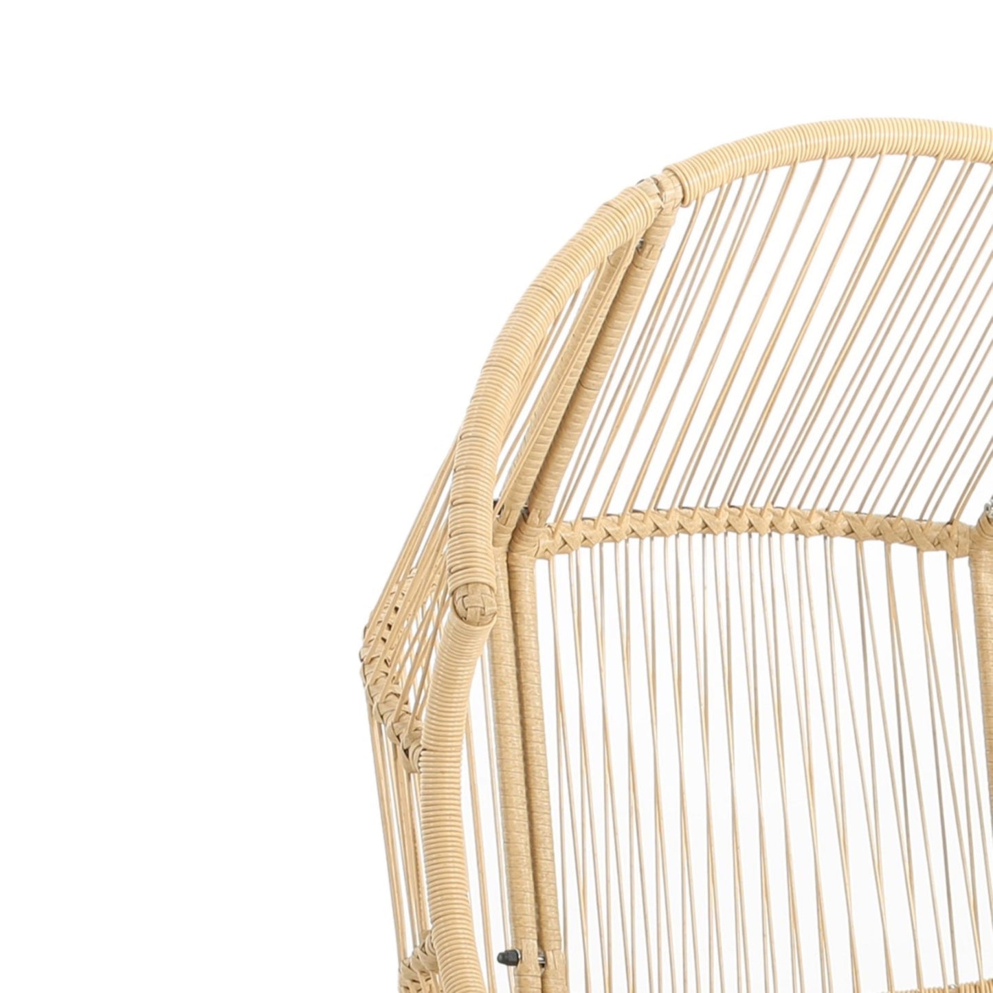 Palos - Outdoor Wicker Glider Chair - Light Brown