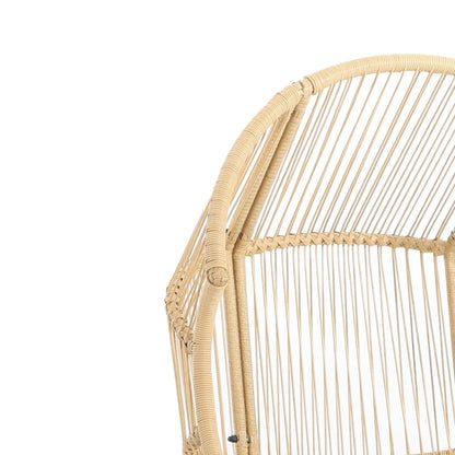 Palos - Outdoor Wicker Glider Chair - Light Brown