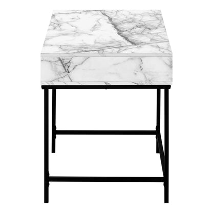 Computer Desk For Home Office, Laptop, Storage Drawers, Elegant Design - White