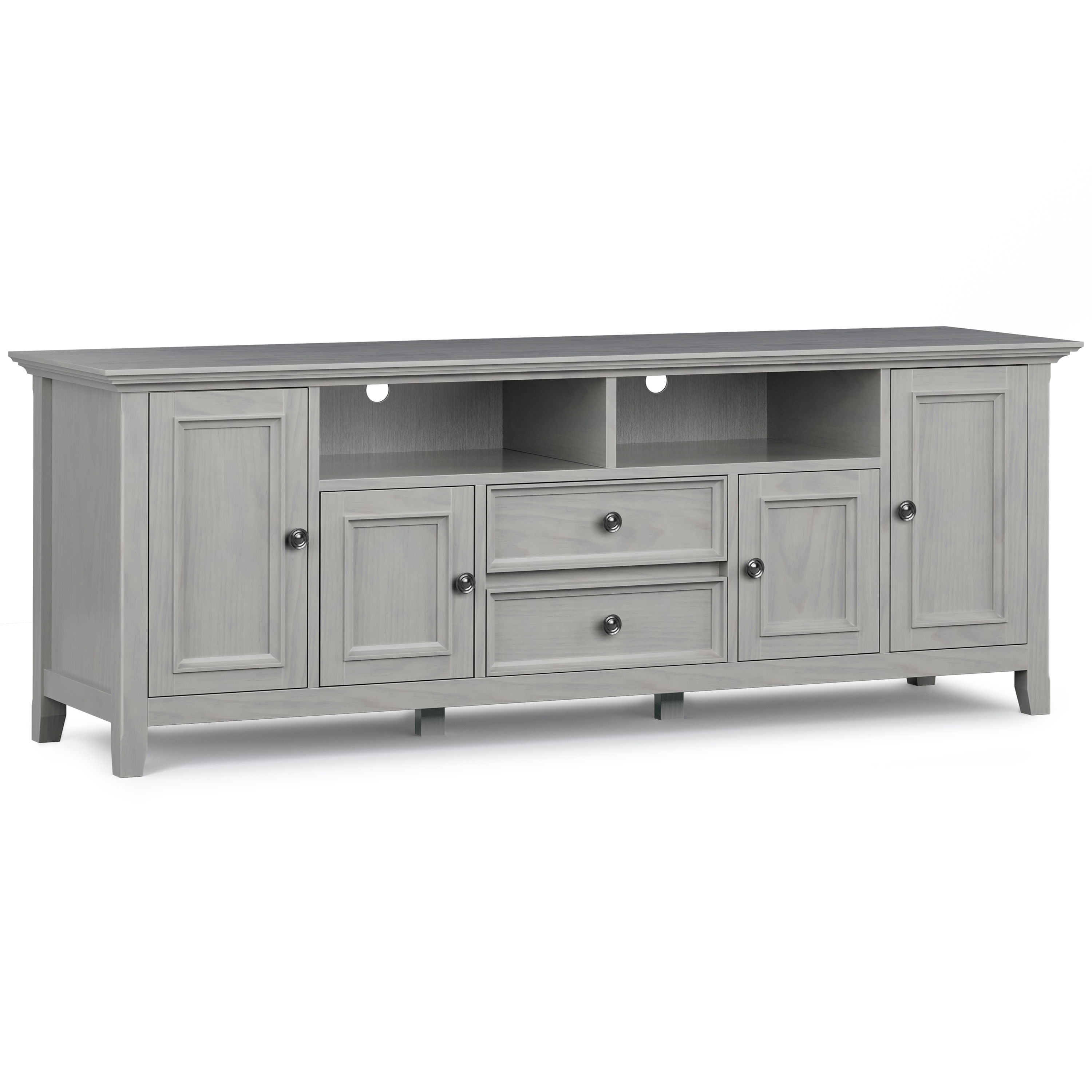 Amherst - Wide TV Media Stand - Fog Gray
