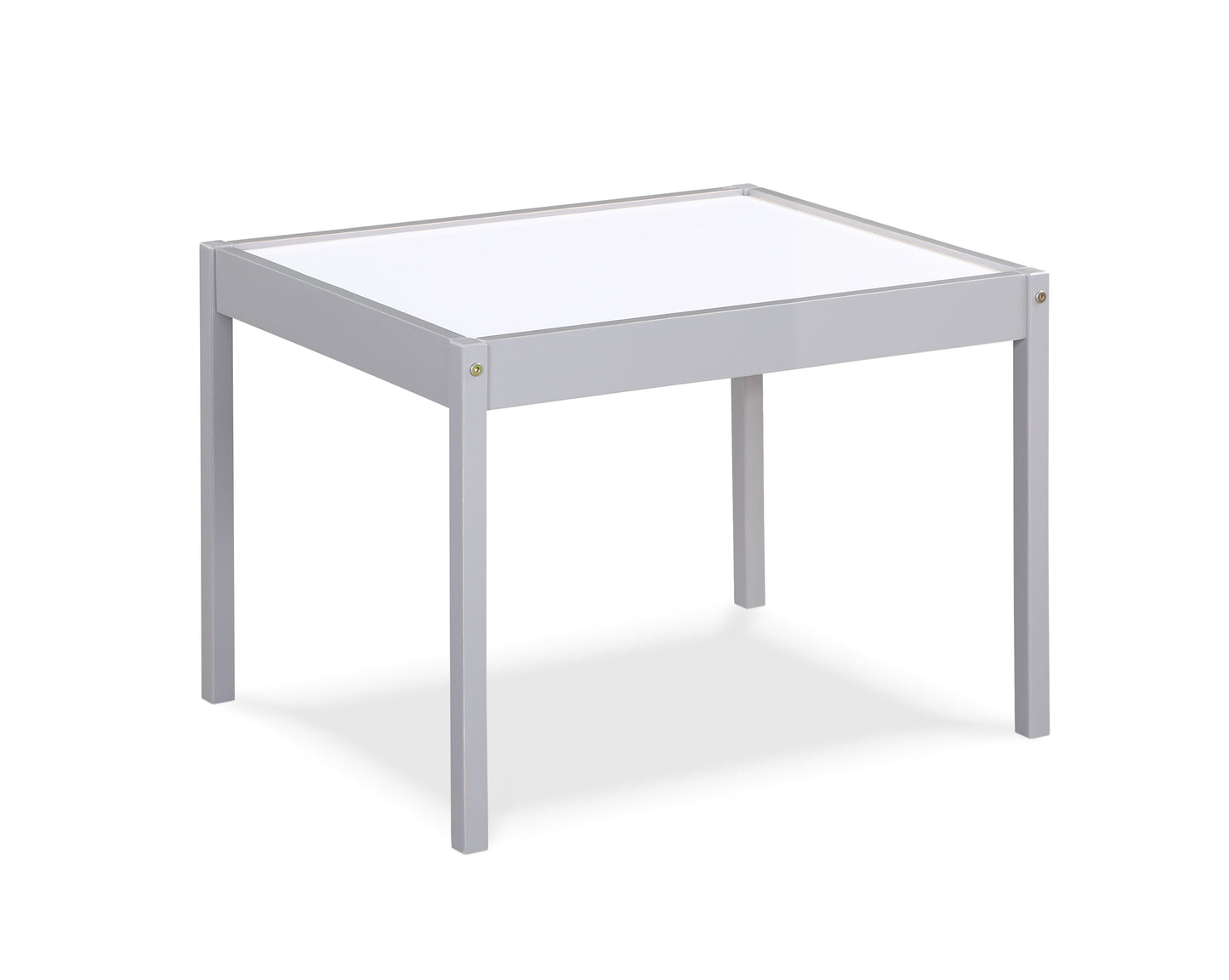 Gibson - 3-Piece Dry Erase Kids Table & Two Chair Set - Gray