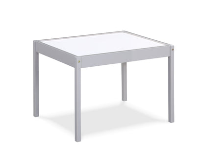 Gibson - 3-Piece Dry Erase Kids Table & Two Chair Set - Gray