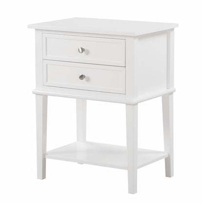 Newton - Stylish Contemporary Nightstand - White