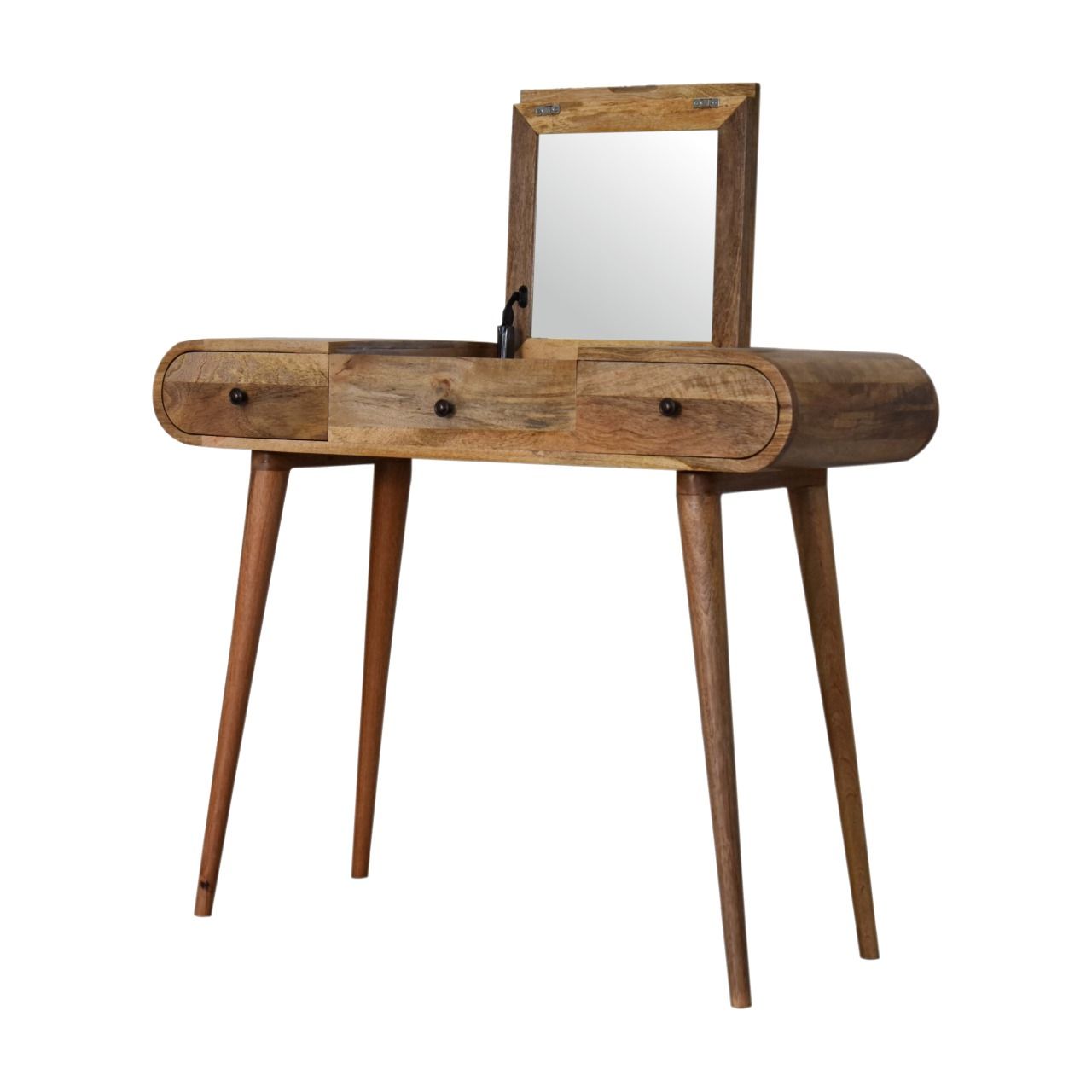 Round Dressing Table - Oak