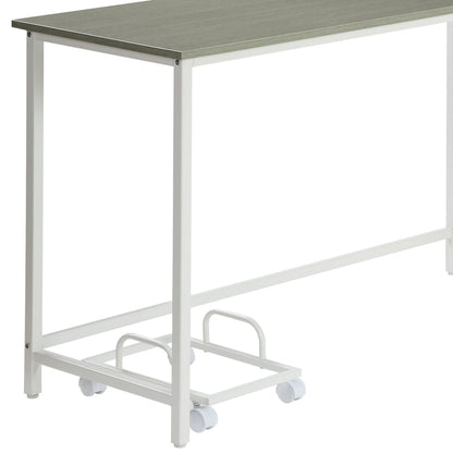 Bambina - Computer Desk - Gray / White