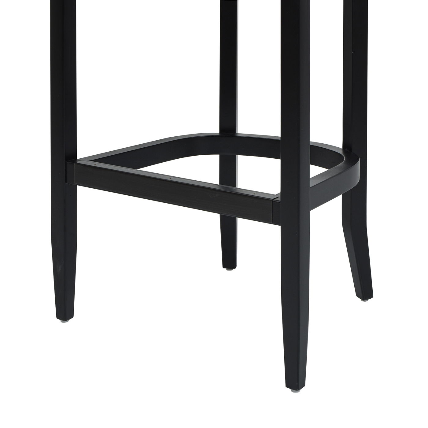 Americana - Mid-Century Modern Cane Back Bar Stool - Jet Black