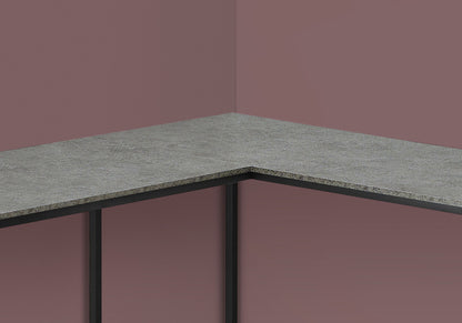 Computer Desk, Home Office, Corner, L Shape, Laptop, Contemporary & Modern - Gray
