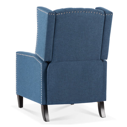 Manual Wing Chair Recliner - Blue