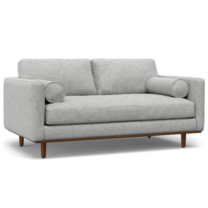 Morrison - Upholstered Sofa And Ottoman Set - Mist Gray