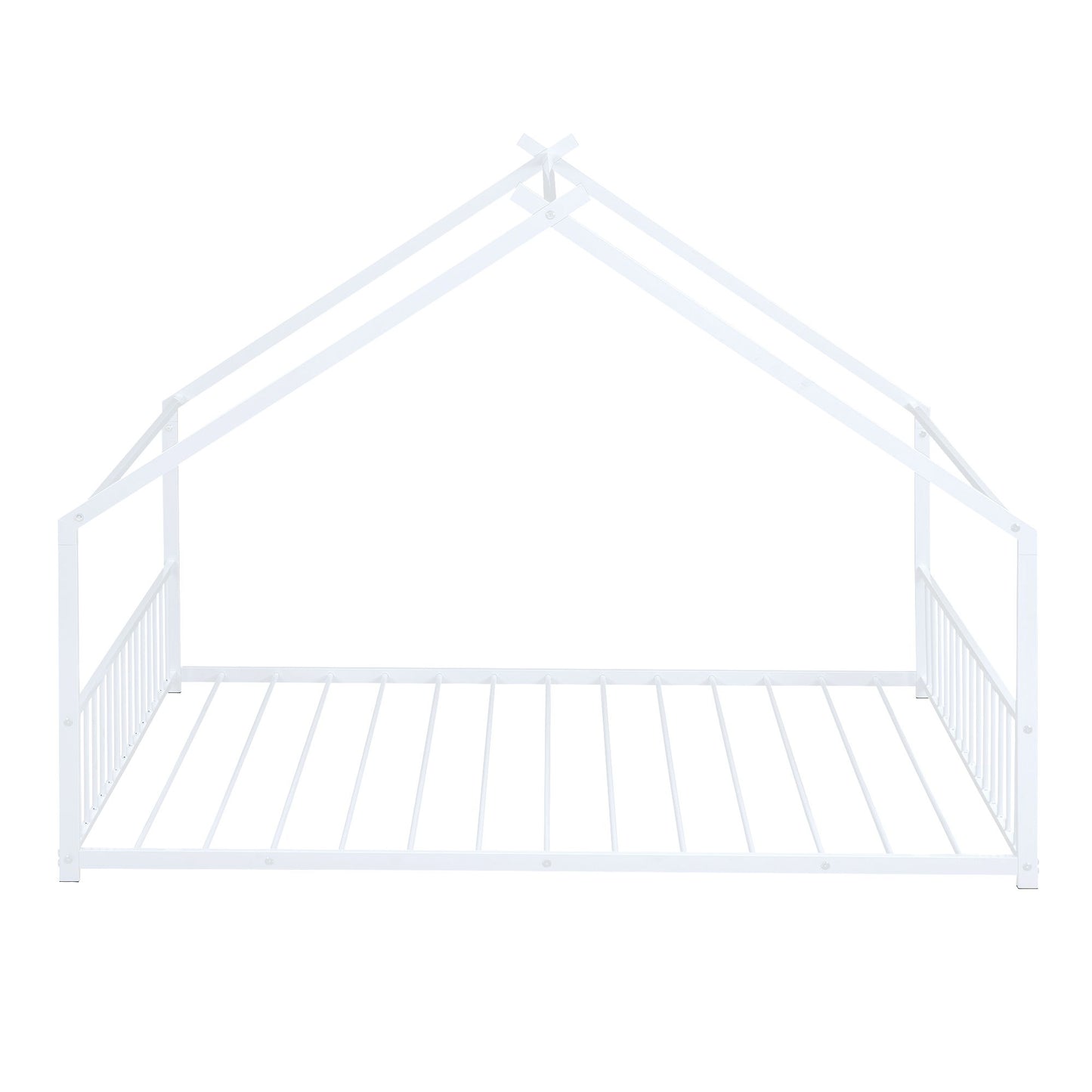 Full Size House Bed - White