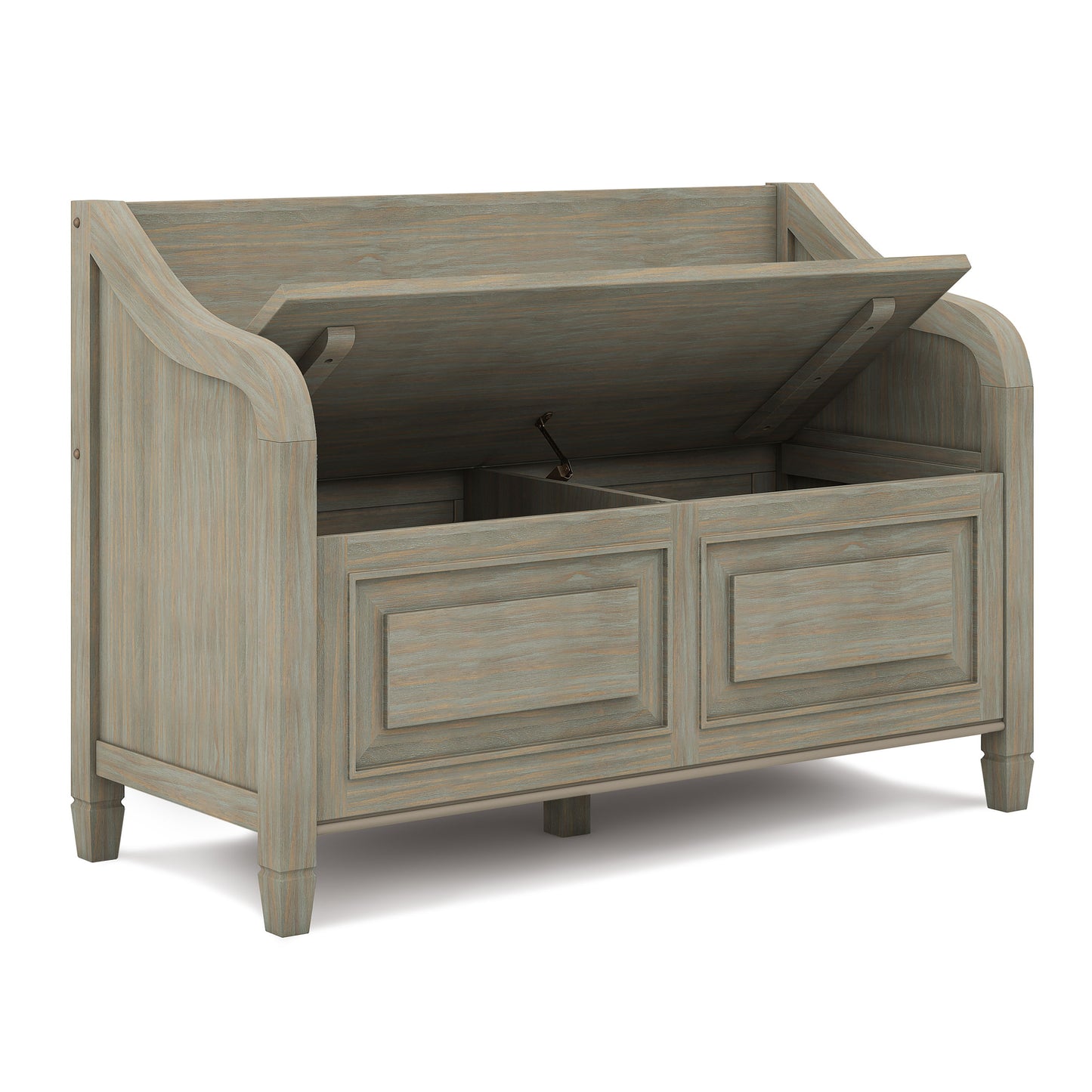 Connaught - Entryway Storage Bench - Distressed Gray