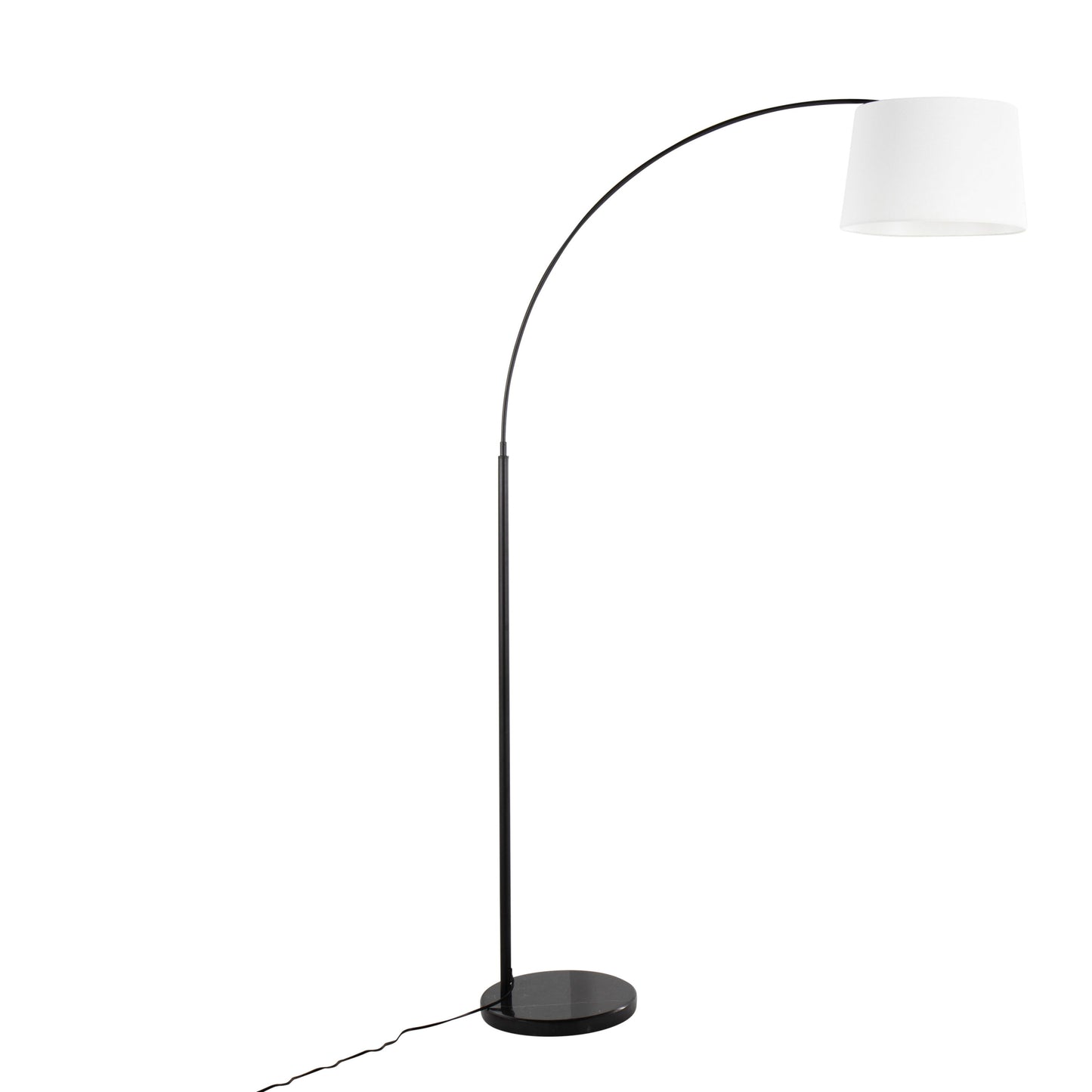 March - Contemporary Floor Lamp - Black / White