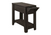 Accent Side Table, Storage, Lamp, Transitional - Espresso