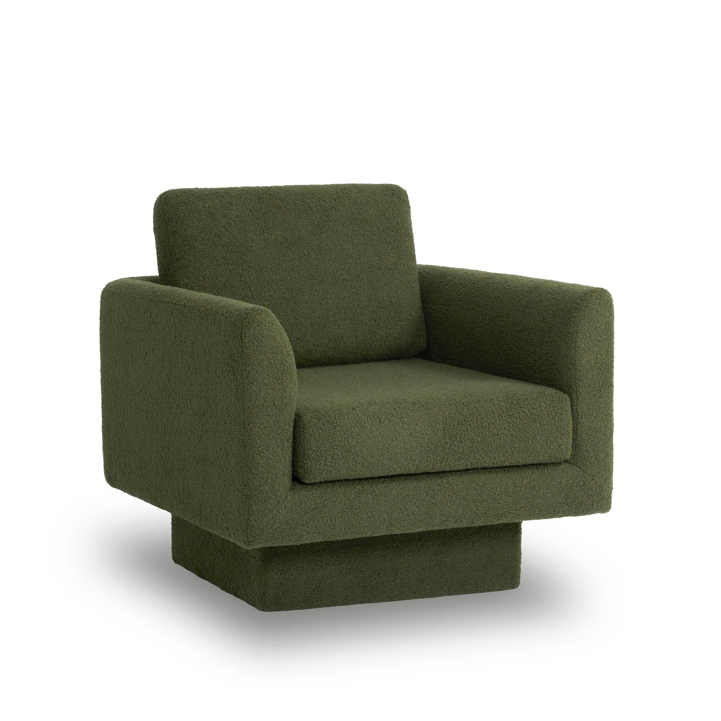 360ÔøΩÔøΩÔøΩÔøΩÔøΩÔøΩÔøΩÔøΩÔøΩÔøΩÔøΩÔøΩÔøΩÔøΩÔøΩ Modern Swivel Accent Chair Round Armchair, Thick Padded Single Lounge Sofa Upholstered Comfy - Green