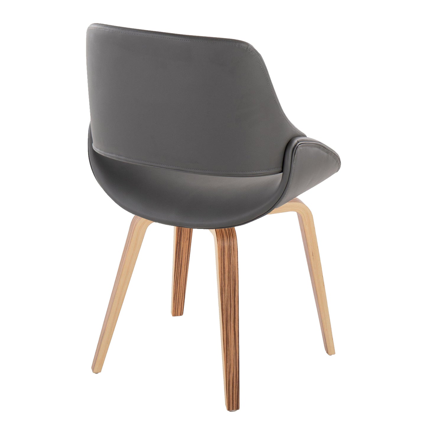 Fabrico - Mid-Century Modern Dining Chair (Set of 2) - Zebra / Gray