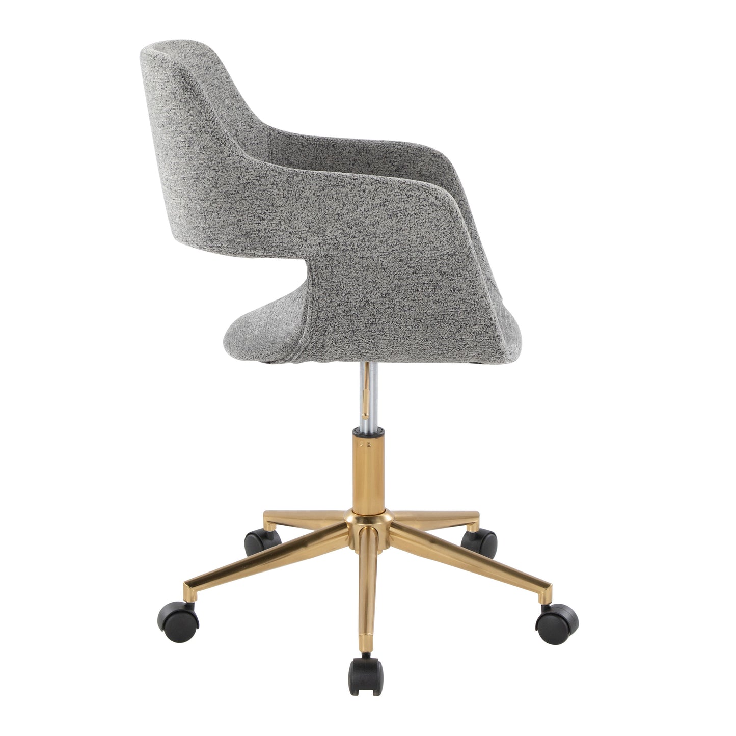 Margarite - Contemporary, Task Chair - Gold / Gray