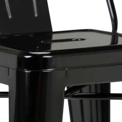 Rayne - Metal Bar Stool (Set of 2) - Black