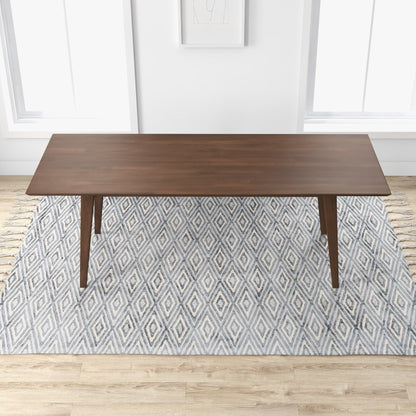 Levi - Modern Style Rectangular Dining Table - Brown