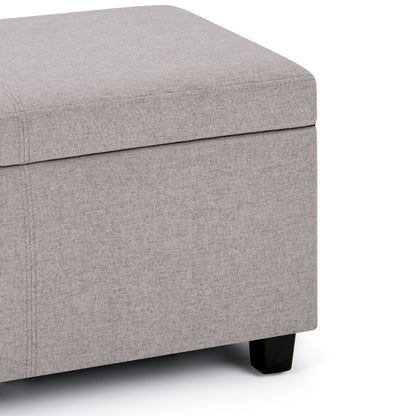 Avalon - Storage Ottoman Bench - Cloud Gray