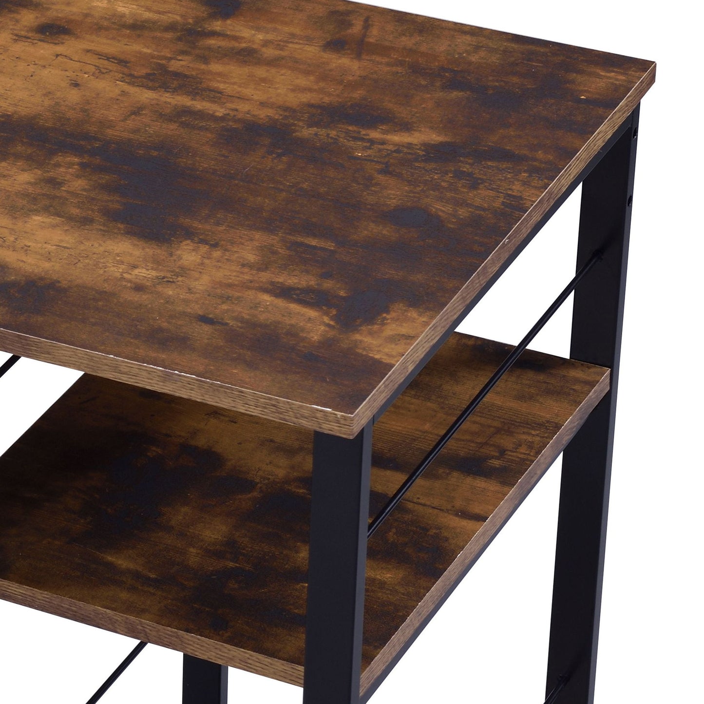 Vadna - Writing Desk - Weathered Oak / Black