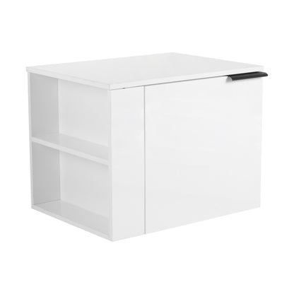Modern 24" Bathroom Vanity, Suitable For Small Bathroom Spaces - White Oak