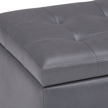 Cosmopolitan - Storage Ottoman - Stone Gray